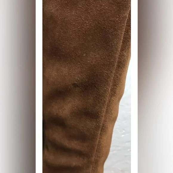 EUC! FRANCO FORTINI Capri Size 11 Cognac Brown Suede Knee High Boots 3.5" Heel - Picture 6 of 13